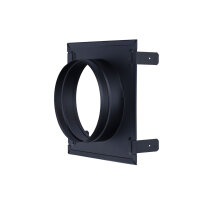 UnderCover Stutzenblech 250 x 250 mm, mit 1 Stutzen &Oslash; 150 mm, schwarz
