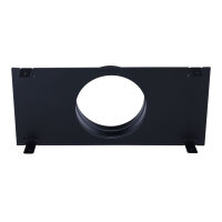 UnderCover Stutzenblech 440 x 220 mm, mit 1 Stutzen &Oslash; 150 mm, schwarz