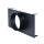 UnderCover Stutzenblech 440 x 220 mm, mit 1 Stutzen Ø 150 mm, schwarz