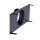 UnderCover Stutzenblech 440 x 220 mm, mit 1 Stutzen Ø 150 mm, schwarz