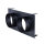 UnderCover Stutzenblech 440 x 220 mm, mit 2 Stutzen Ø 125 mm, schwarz