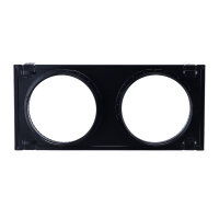 UnderCover Stutzenblech 440 x 220 mm, mit 2 Stutzen...