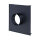 UnderCover Stutzenblech 350 x 350 mm, mit 1 Stutzen Ø 125 mm, schwarz
