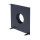 UnderCover Stutzenblech 350 x 350 mm, mit 1 Stutzen Ø 125 mm, schwarz