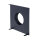 UnderCover Stutzenblech 350 x 350 mm, mit 1 Stutzen  Ø 150 mm, schwarz
