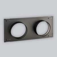 UnderCover Stutzenblech 350 x 350 mm, mit 2 Stutzen...
