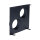 UnderCover Stutzenblech 350 x 350 mm, mit 2 Stutzen Ø 125 mm, schwarz