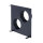 UnderCover Stutzenblech 350 x 350 mm, mit 2 Stutzen Ø 125 mm, schwarz