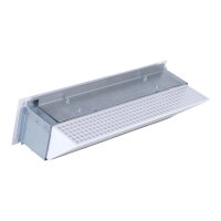 2. Wahl mit Gaze - Open Air 40 LL Ventilationsleiste mit Luftleitblech, 400 x 100 mm, wei&szlig;
