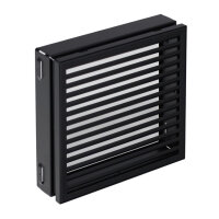 Ventlab Next Ventilationsgitter 200 x 195 mm, schwarz