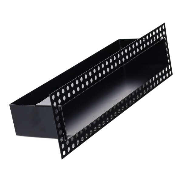 Open Air DOT putzbündige Ventilationsleiste 400 x 60 mm, schwarz