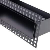 Open Air DOT putzb&uuml;ndige Ventilationsleiste 400 x 60 mm, schwarz