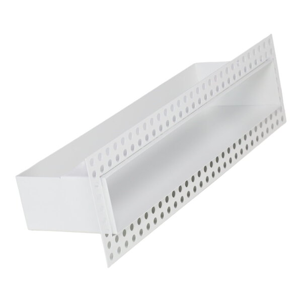 Open Air DOT putzbündige Ventilationsleiste 400 x 60 mm, weiß