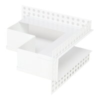 Open Air DOT putzb&uuml;ndige Ventilationsleiste ECKE 200 x 200 x 60 mm, wei&szlig;