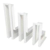 Open Air DOT putzb&uuml;ndige Ventilationsleiste ECKE 200 x 200 x 60 mm, wei&szlig;