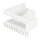 Open Air DOT putzbündige Ventilationsleiste ECKE 200 x 200 x 60 mm, weiß