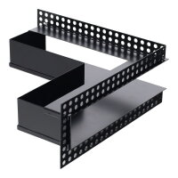 Open Air DOT putzb&uuml;ndige Ventilationsleiste ECKE 300 x 300 x 60 mm, schwarz