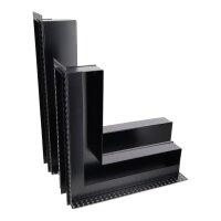 Open Air DOT putzb&uuml;ndige Ventilationsleiste ECKE 300 x 300 x 60 mm, schwarz