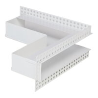 Open Air DOT putzb&uuml;ndige Ventilationsleiste ECKE 300 x 300 x 60 mm, wei&szlig;
