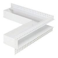 Open Air DOT putzb&uuml;ndige Ventilationsleiste ECKE 400 x 400 x 60 mm, wei&szlig;