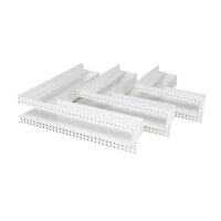 Open Air DOT putzb&uuml;ndige Ventilationsleiste ECKE 400 x 400 x 60 mm, wei&szlig;