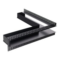 Open Air DOT putzb&uuml;ndige Ventilationsleiste ECKE 500 x 500 x 60 mm, schwarz