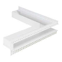 Open Air DOT putzb&uuml;ndige Ventilationsleiste ECKE 500 x 500 x 60 mm, wei&szlig;