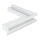 Open Air DOT putzbündige Ventilationsleiste ECKE 500 x 500 x 60 mm, weiß