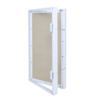 Revisionst&uuml;r Click Vermiculite XL slim, mit Click-Open, 400 x 800 mm, wei&szlig;