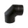 Ø 120 mm Ofenrohr Bogen 90° - mit Tür - poliert - 3-tlg.