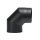 Ø 150 mm Ofenrohr Bogen 90° - poliert - 3-tlg.