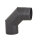 Ø 130 mm Ofenrohr Bogen 90° - 3-tlg.