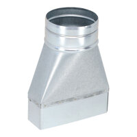 FK Adapter 150 x 50 mm auf Ø 100 mm, symmetrisch