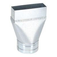 FK Adapter 150 x 50 mm auf Ø 100 mm, symmetrisch