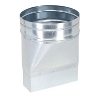 FK Adapter 150 x 50 mm auf Ø 160 mm, symmetrisch