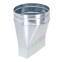 FK Adapter 150 x 50 mm auf Ø 160 mm, symmetrisch