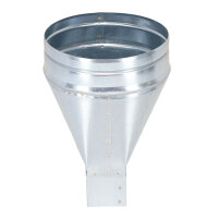 FK Adapter 150 x 50 mm auf &Oslash; 160 mm, symmetrisch