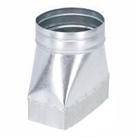 FK Adapter 200 x 90 mm auf Ø 150 mm, symmetrisch