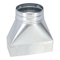 FK Adapter 200 x 90 mm auf Ø 125 mm, symmetrisch