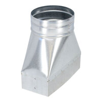 FK Adapter 200 x 90 mm auf Ø 125 mm, symmetrisch