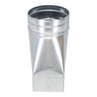 FK Adapter 200 x 90 mm auf &Oslash; 125 mm, symmetrisch