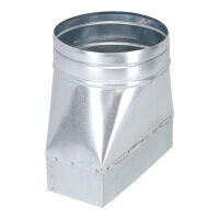 FK Adapter 200 x 90 mm auf Ø 160 mm, symmetrisch