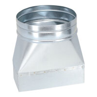 FK Adapter 200 x 90 mm auf Ø 180 mm, symmetrisch