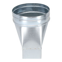 FK Adapter 200 x 90 mm auf &Oslash; 180 mm, symmetrisch