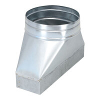 FK Adapter 300 x 90 mm auf Ø 180 mm, symmetrisch