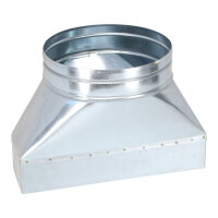 FK Adapter 300 x 90 mm auf Ø 200 mm, symmetrisch