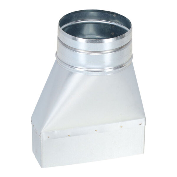 FK Adapter 150 x 50 mm auf Ø 100 mm, asymmetrisch