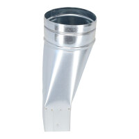 FK Adapter 150 x 50 mm auf &Oslash; 100 mm, asymmetrisch