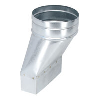 FK Adapter 150 x 50 mm auf Ø 125 mm, asymmetrisch