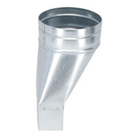 FK Adapter 150 x 50 mm auf &Oslash; 125 mm, asymmetrisch